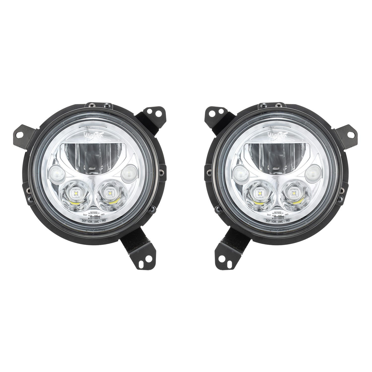 18+ Jeep JL / '20+ Jeep Gladiator VX LED Headlight Kit - Chrome | Ambe
