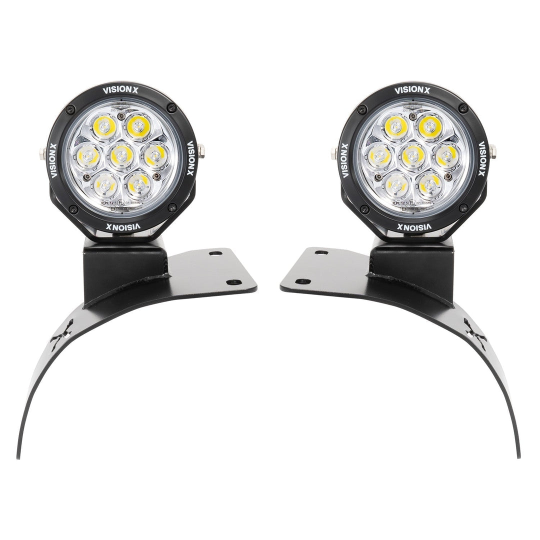 18+ Jeep JL / '20+ Jeep Gladiator Cowl Light Kit (With 4.7" CG2 Light Cannon)