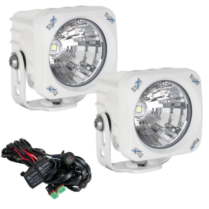 3,7" vit Optimus fyrkantig 20º stråle LED-lampkit