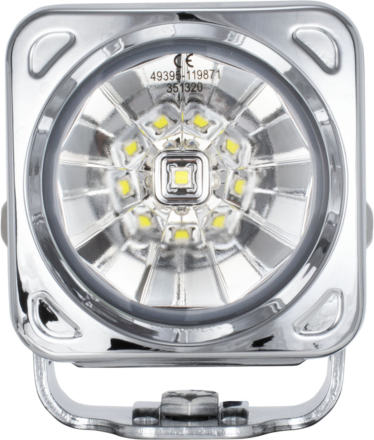 3" Optimus Chrome Square 60º Beam LED-Beleuchtungsset