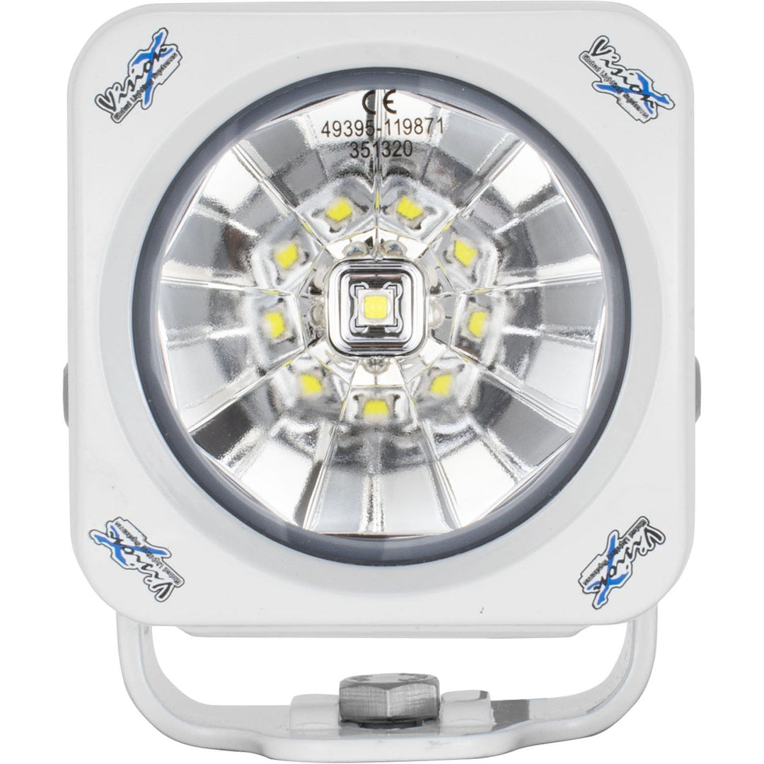 3,7" Weißes Optimus Quadratisches LED-Licht mit 60º Abstrahlwinkel