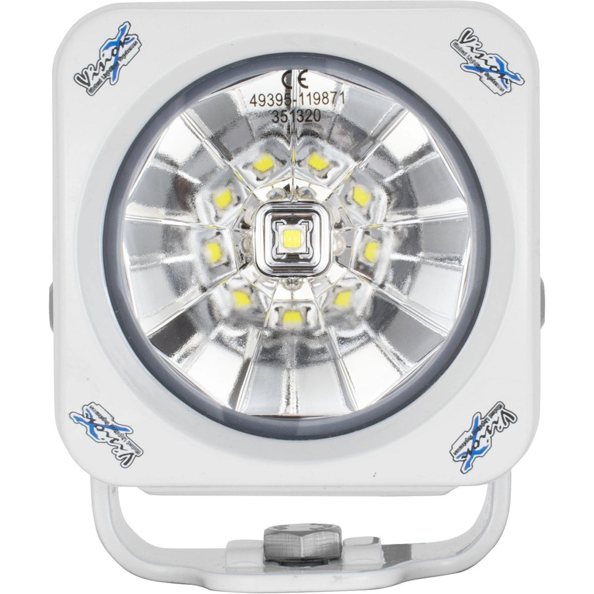 3.7" White Optimus Square 60º Beam LED Light