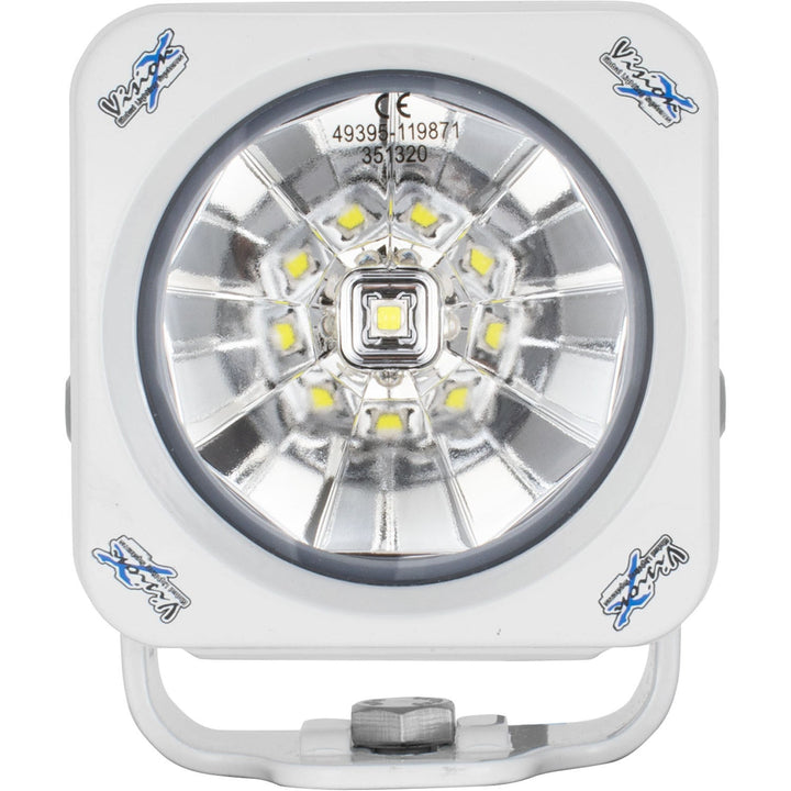 3,7" Weißes Optimus Quadratisches LED-Licht mit 60º Abstrahlwinkel