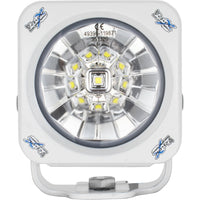 3.7" White Optimus Square 60º Beam LED Light Kit