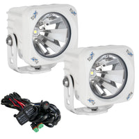 Kit de luces LED Optimus Square de 3,7" y haz de 60º, color blanco