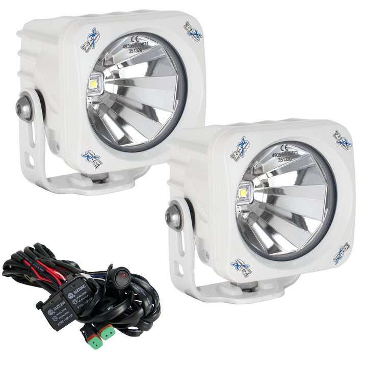 Kit de luz LED de haz cuadrado blanco de 60º Optimus de 3.7"