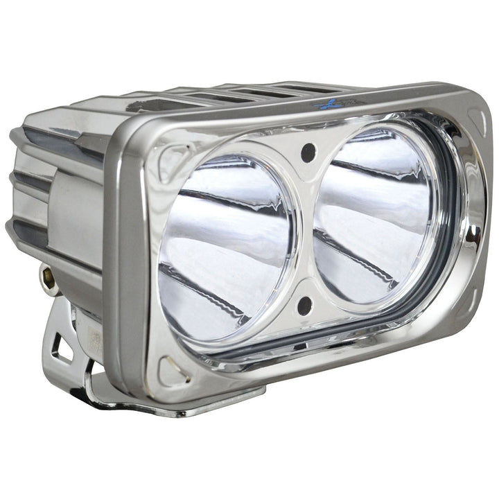 Feu LED à faisceau double 10° Optimus Chrome 6"