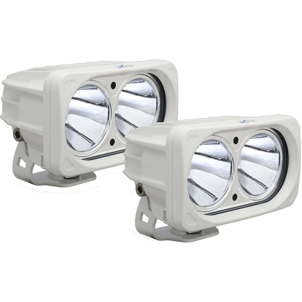 6″ Witte Optimus Dual 10° Beam LED-lichtset