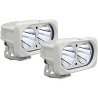 6″ White Optimus Dual 10° Beam LED Light Kit