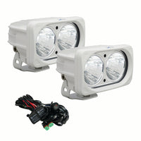 6″ White Optimus Dual 20° Beam LED Light Kit