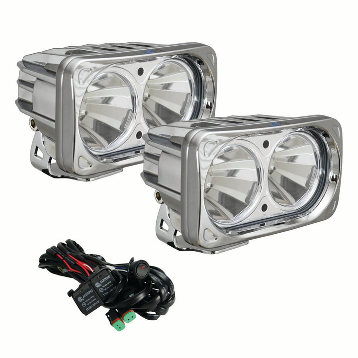 6? Chrom Optimus Dual 60° Strahl LED-Lichtset